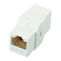União para cabos UTP com conector RJ45
Compatível com U KS6A-RJ45